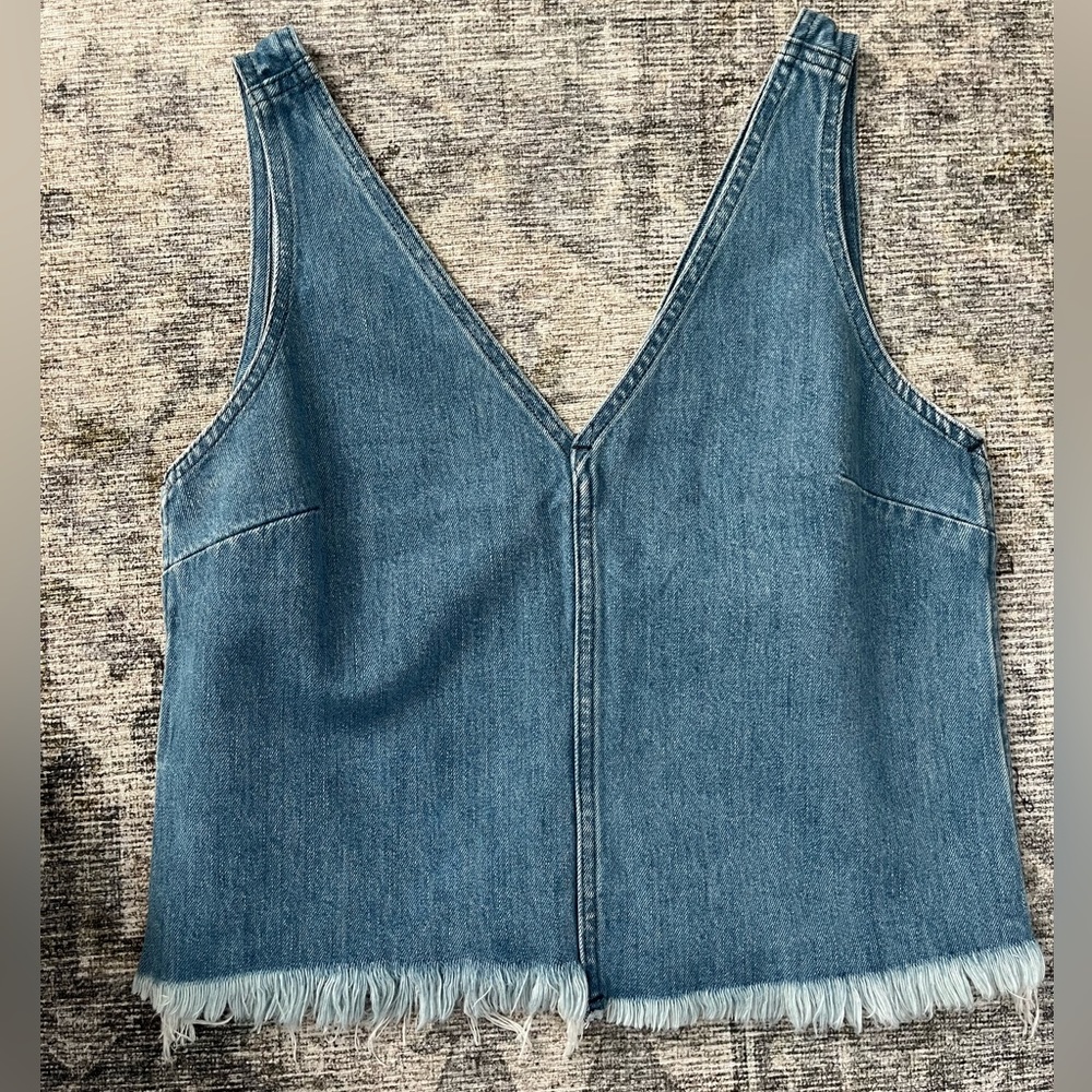 ABLE Denim Cropped Top